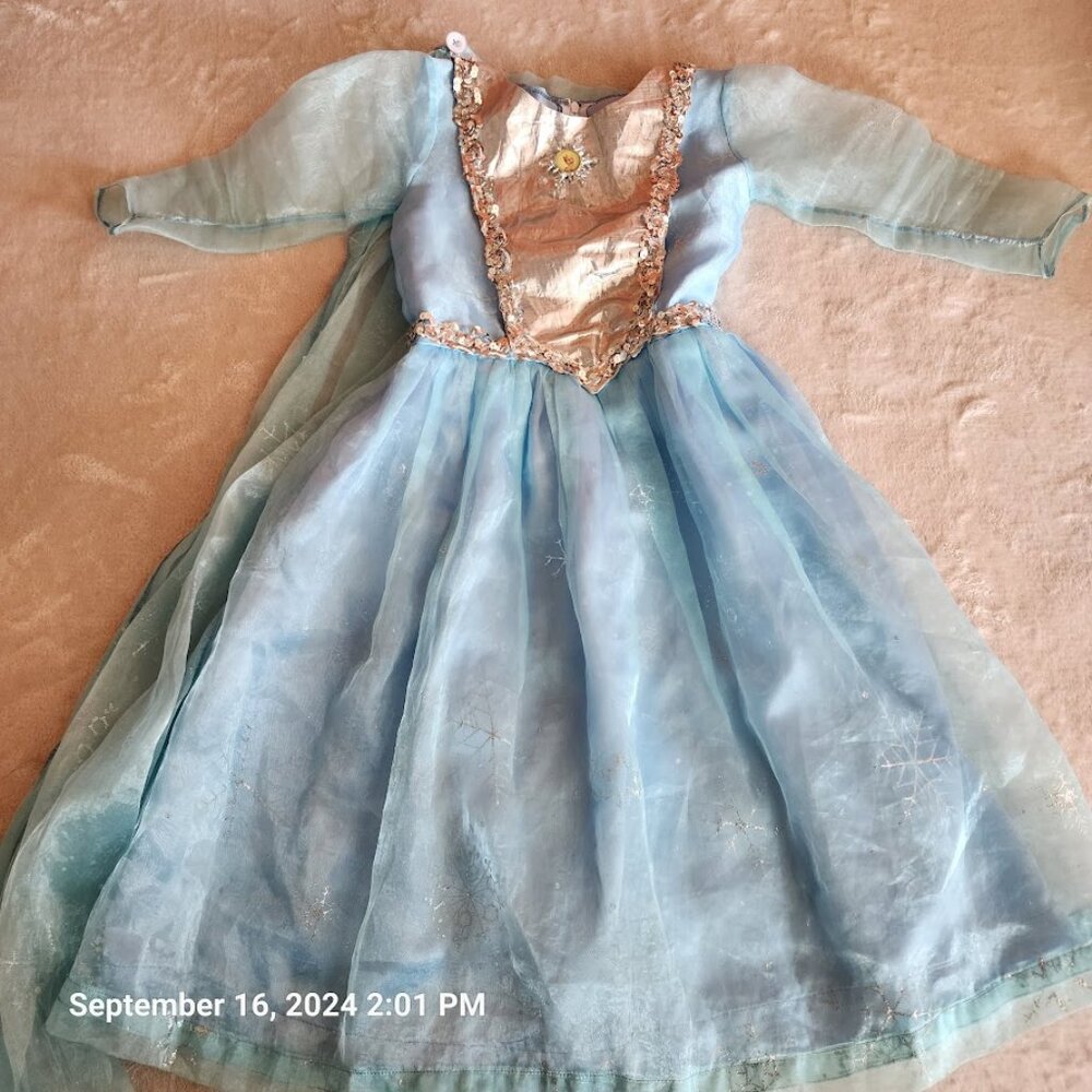Halloween Costume Girls Frozen Handmade See Photos for Measurements